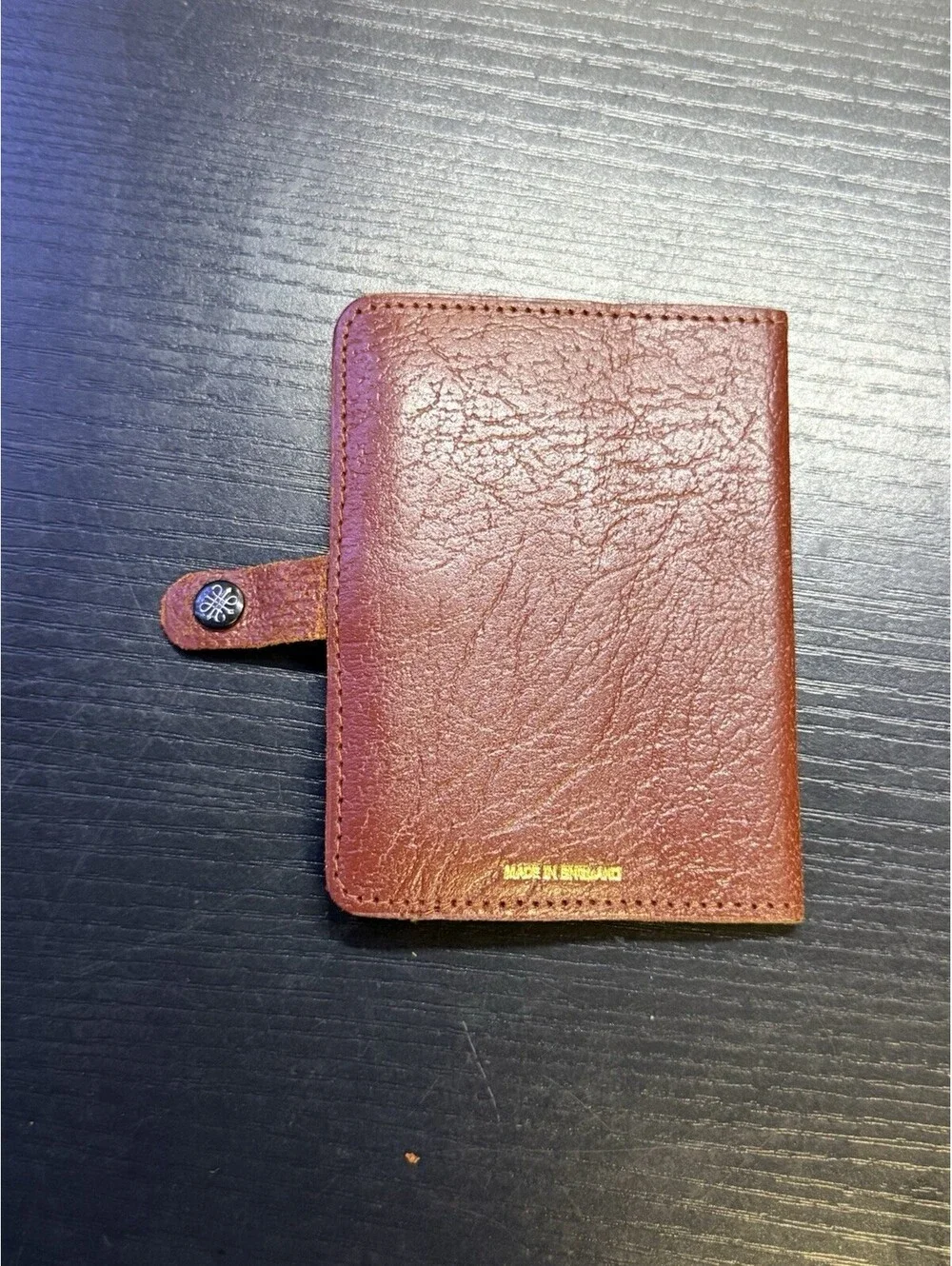 Vintage Brown Leather Driving Licence Insurance Wallet 1909 Rolls-Royce England